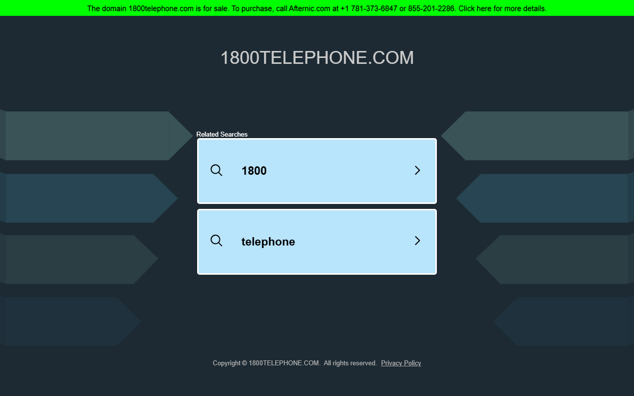 1800telephone.com screenshot