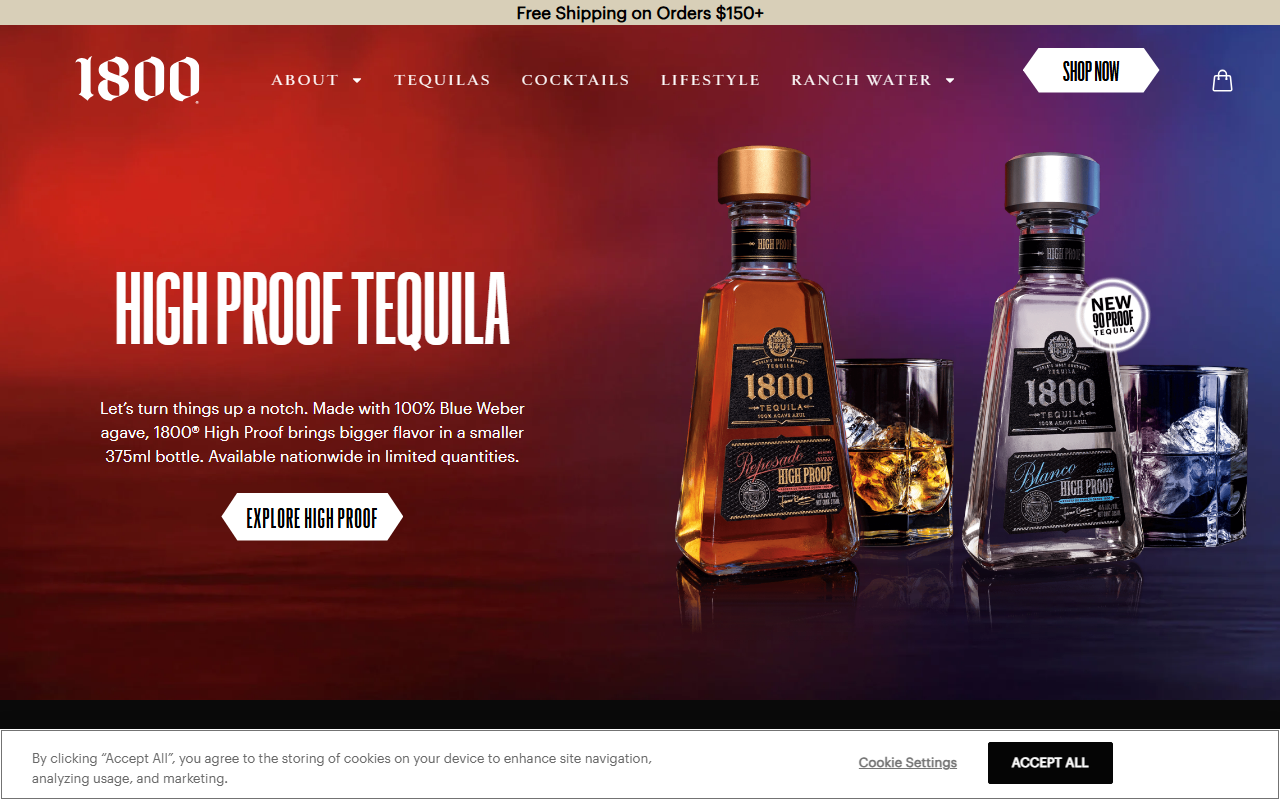 1800tequila.com screenshot