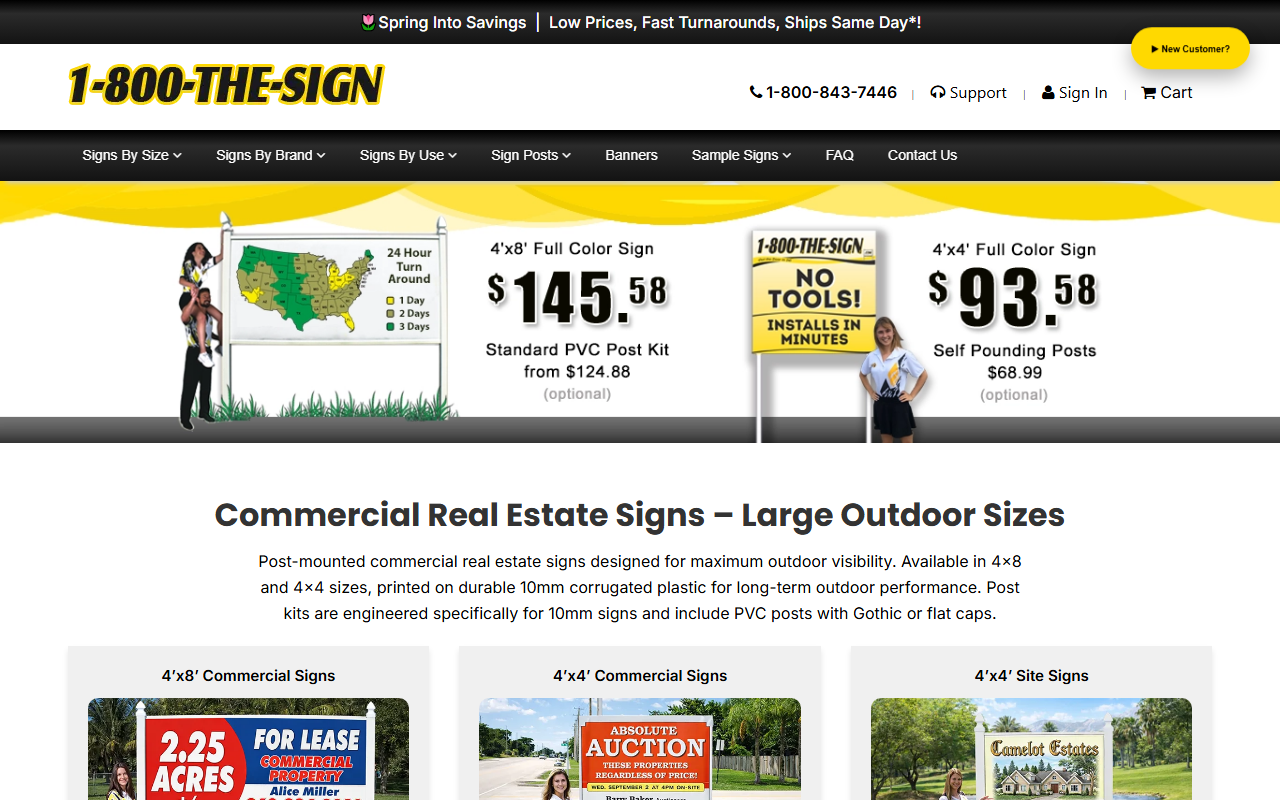1800thesign.com screenshot