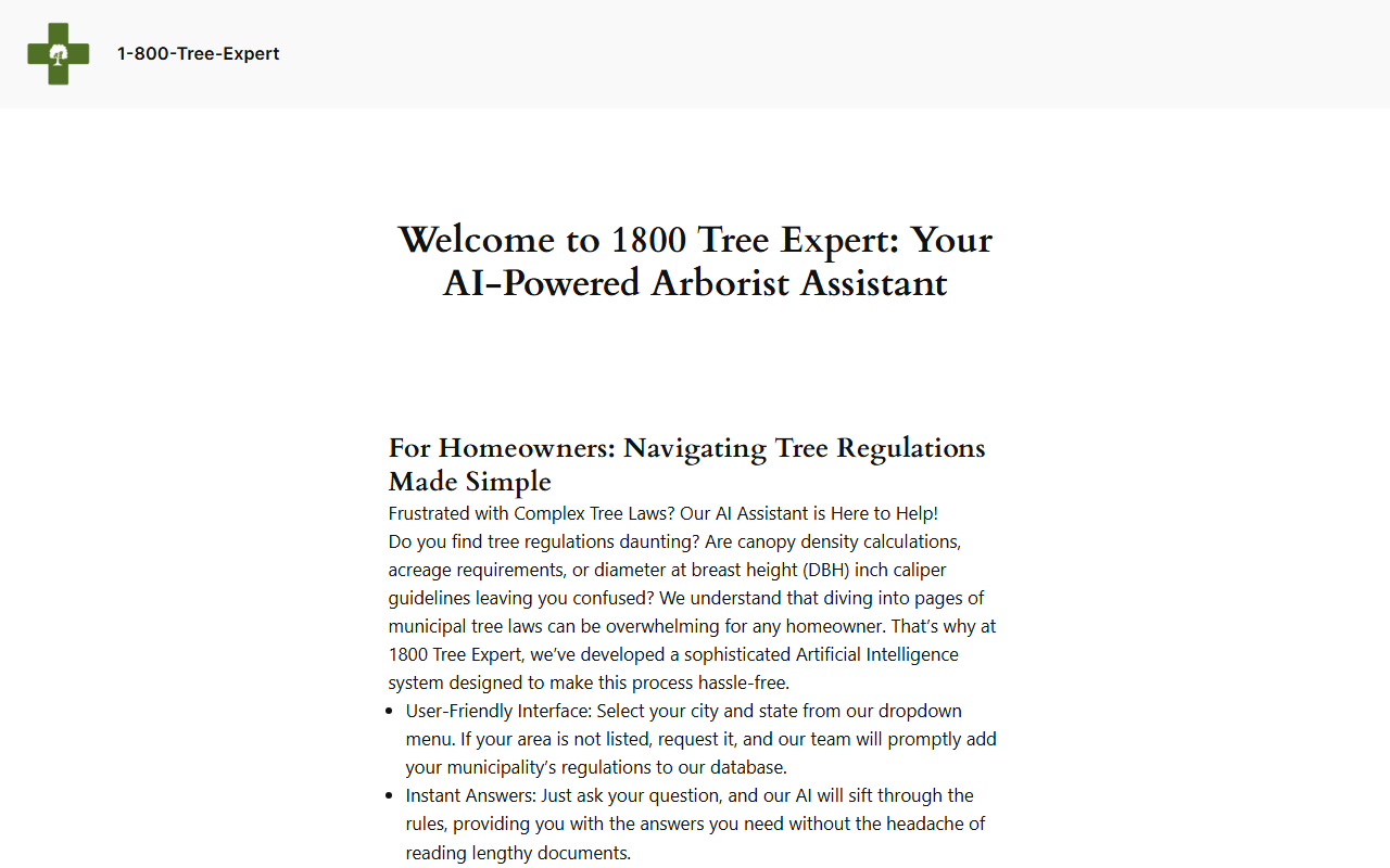 1800treeexpert.com screenshot