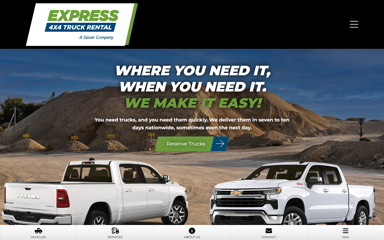 1800vanrent.com screenshot