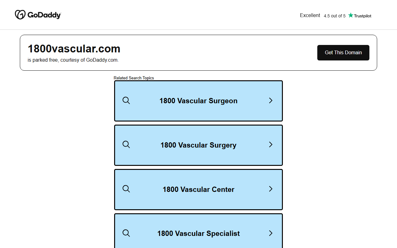 1800vascular.com screenshot