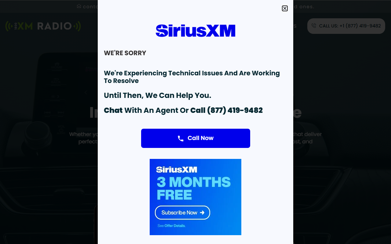 1800xmradio.com screenshot