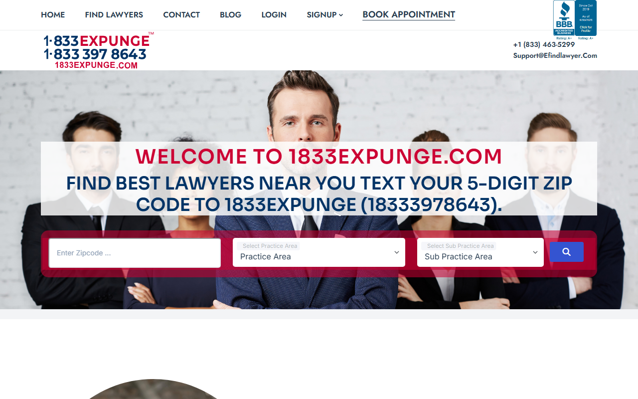 1833expunge.com screenshot