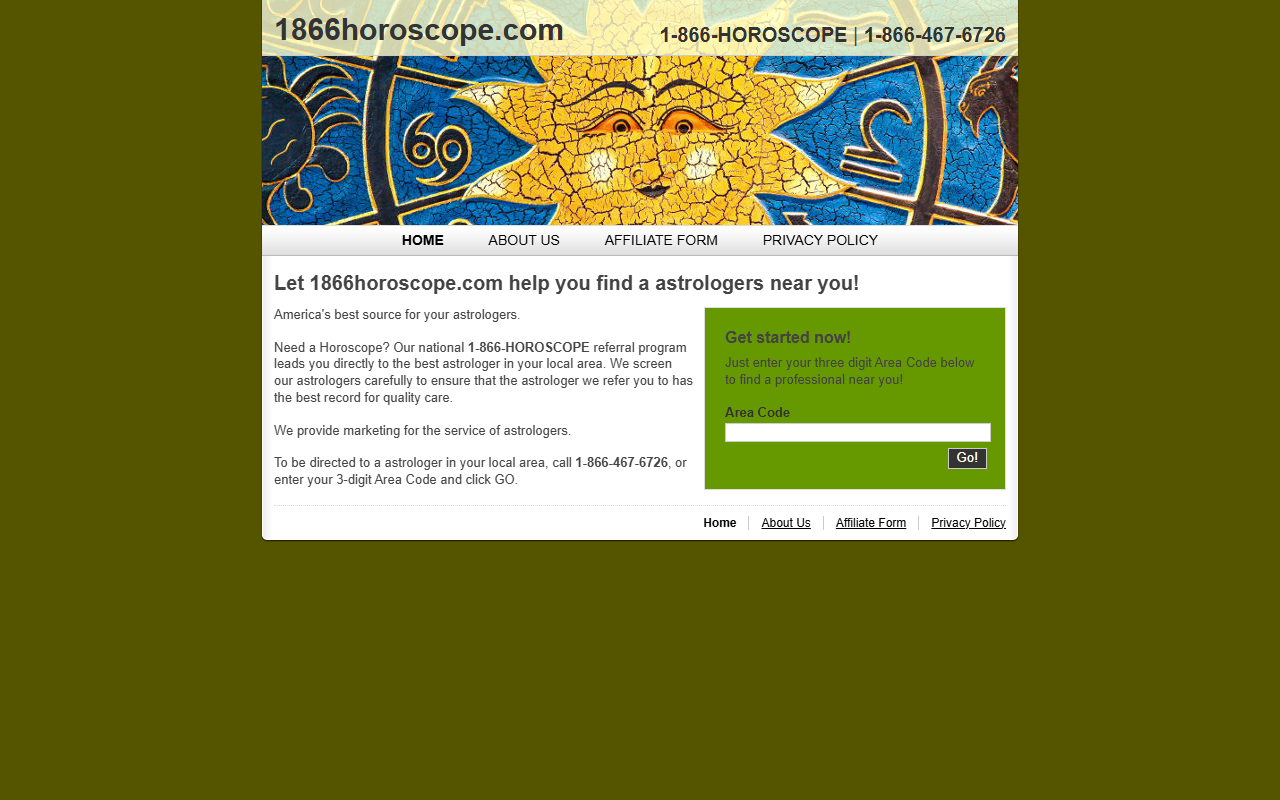 1866horoscope.com screenshot