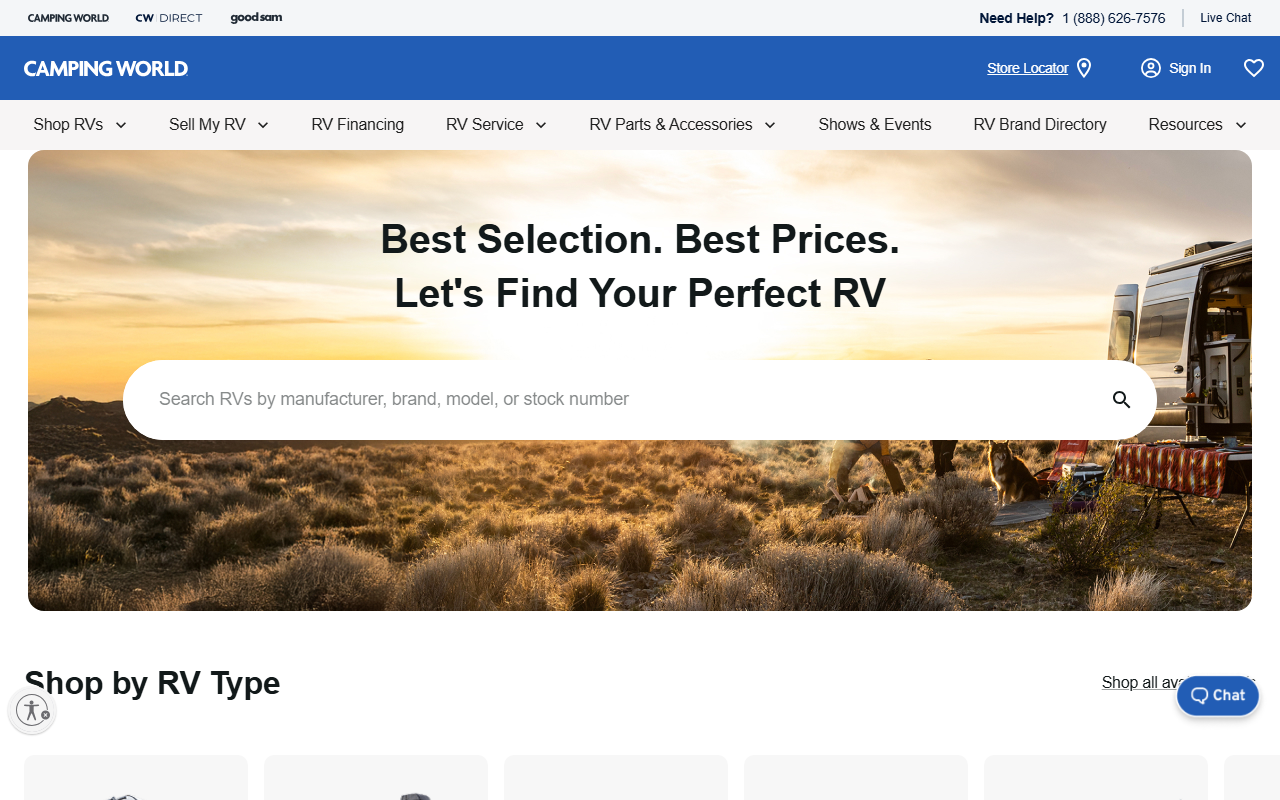 1866rvdealer.com screenshot