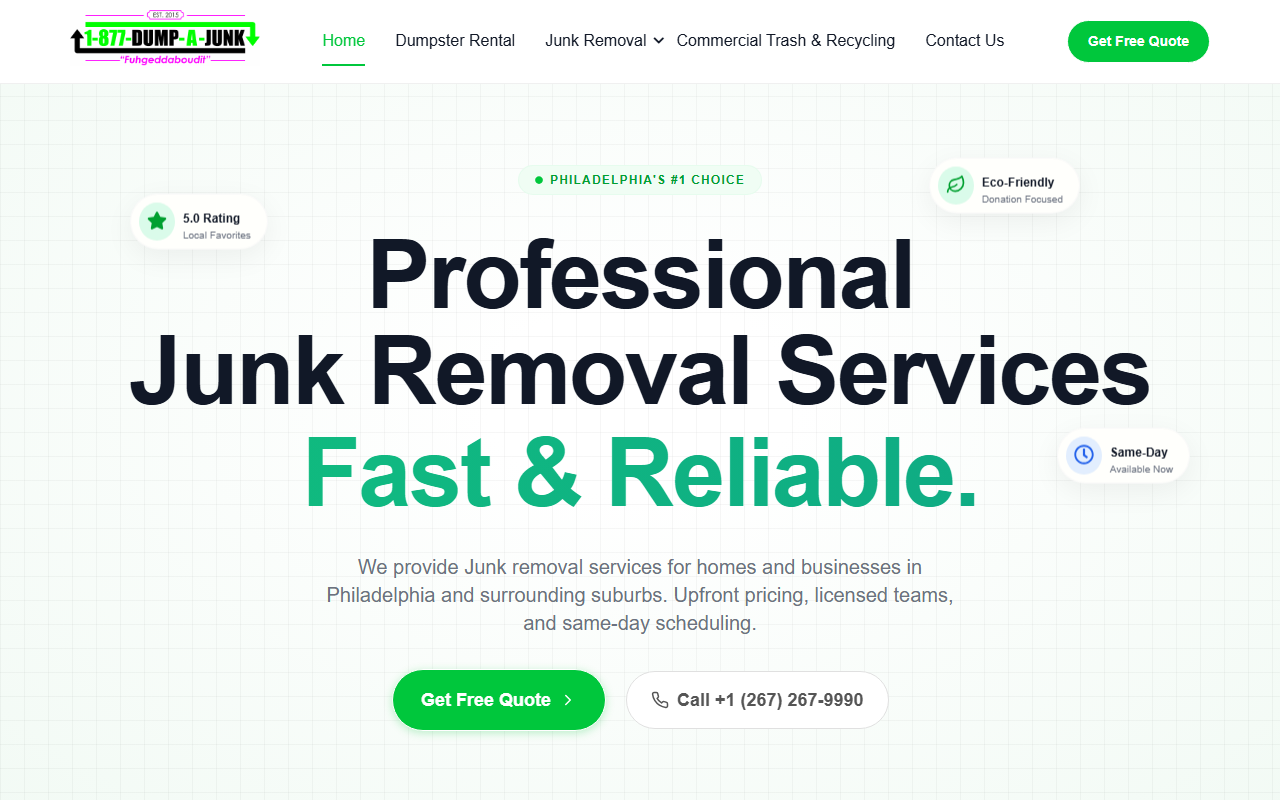 1877dumpjunk.com screenshot