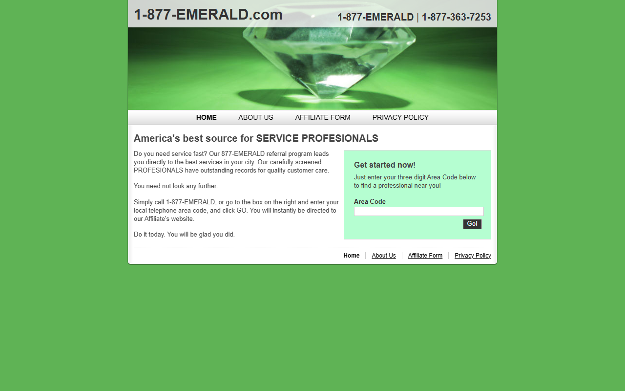1877emerald.com screenshot