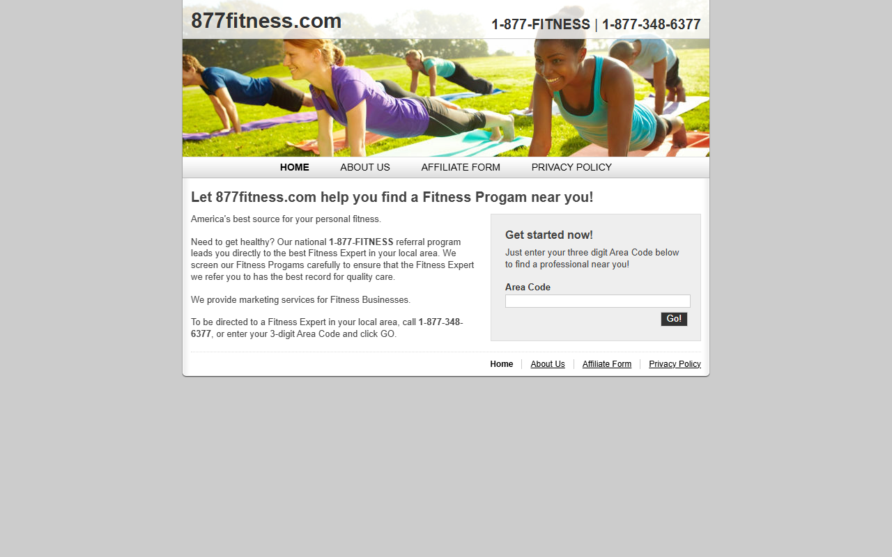 1877fitness.com screenshot