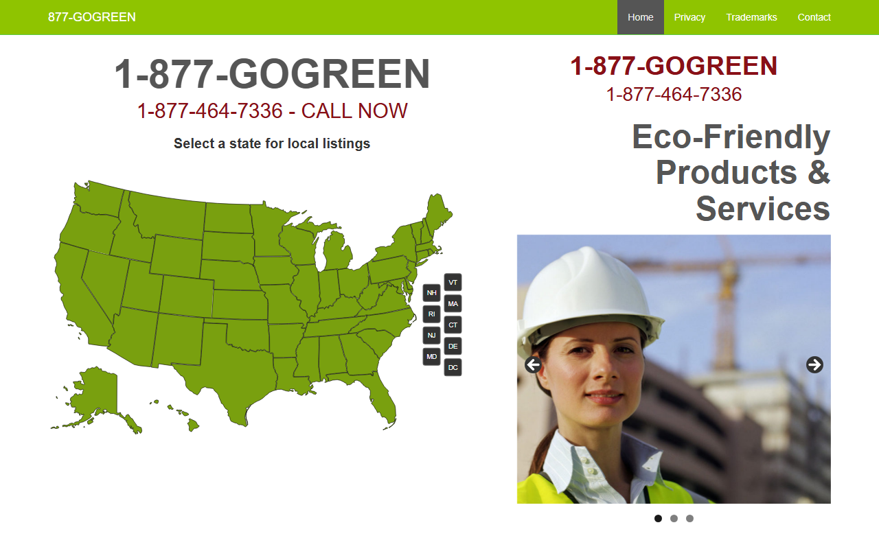 1877gogreen.com screenshot