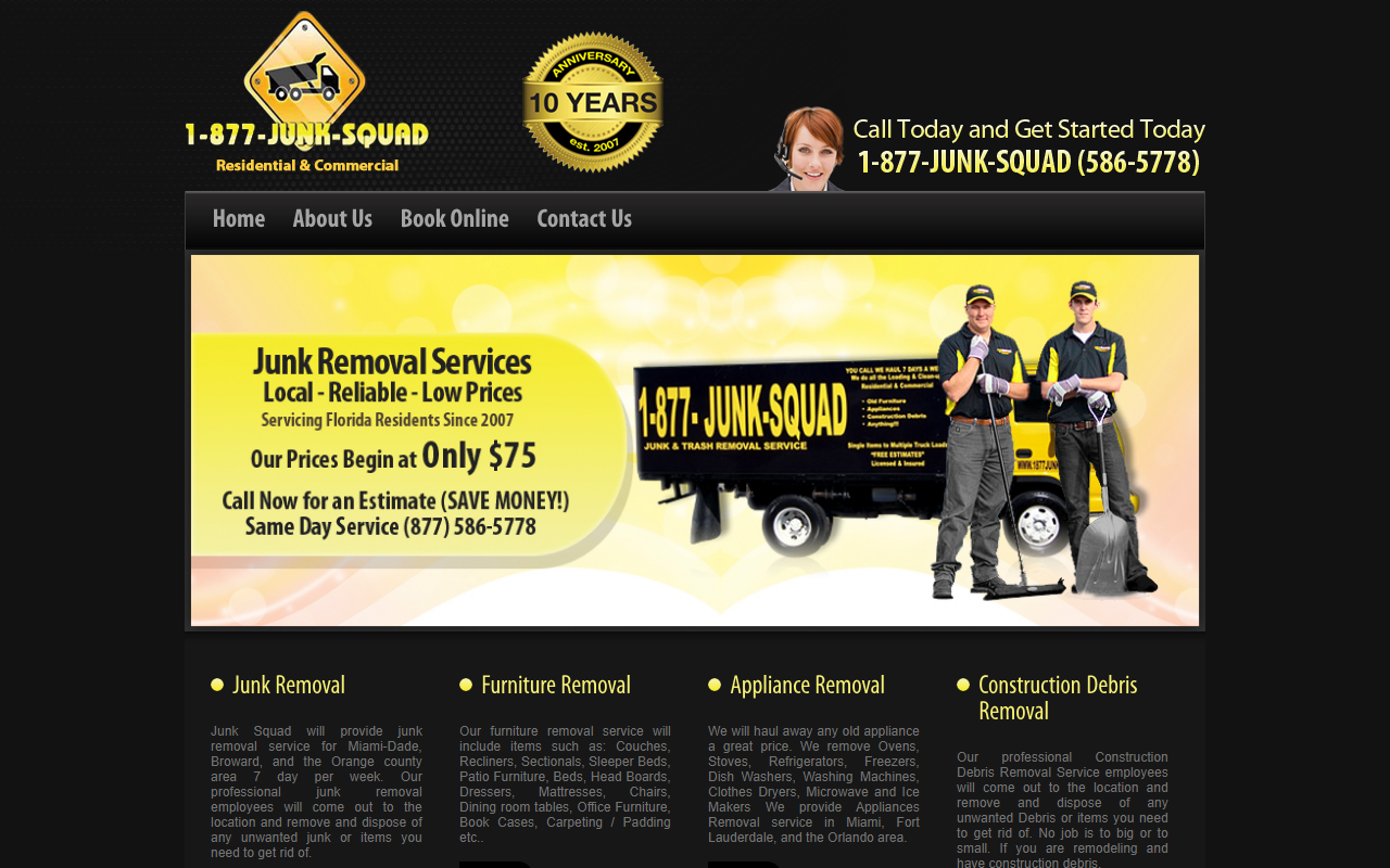 1877junksquad.com screenshot