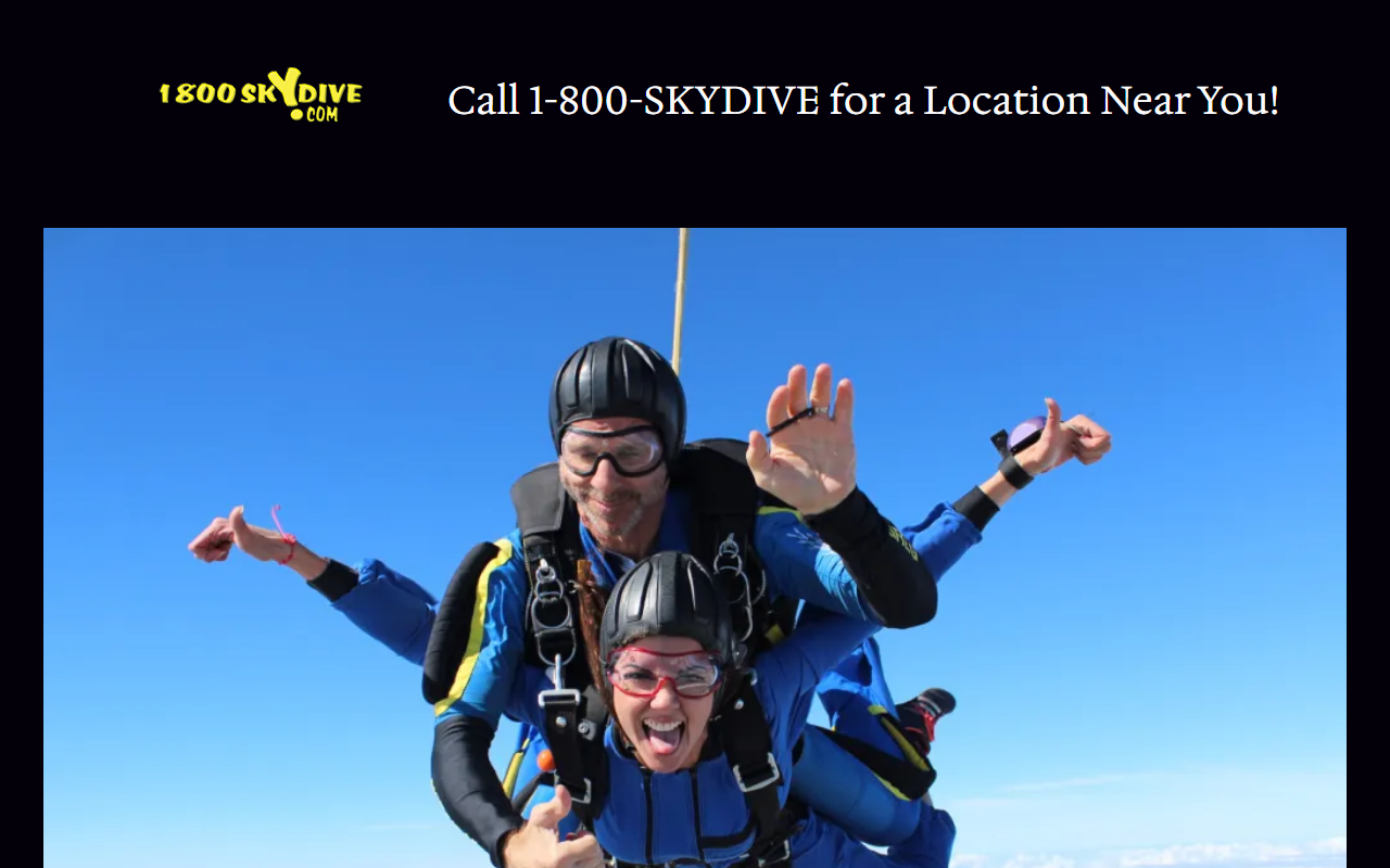 1877skydive.com screenshot