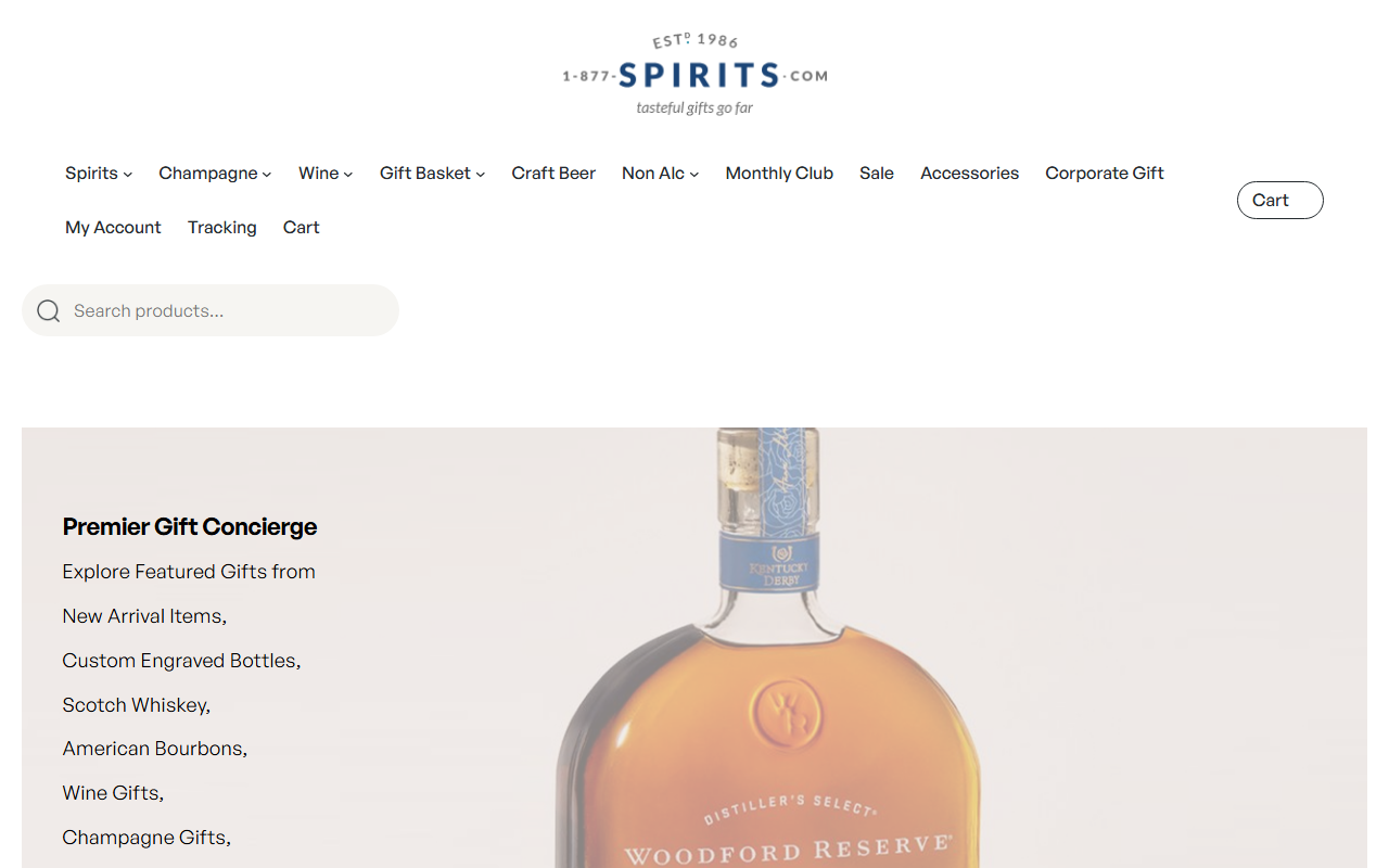 1877spirits.com screenshot