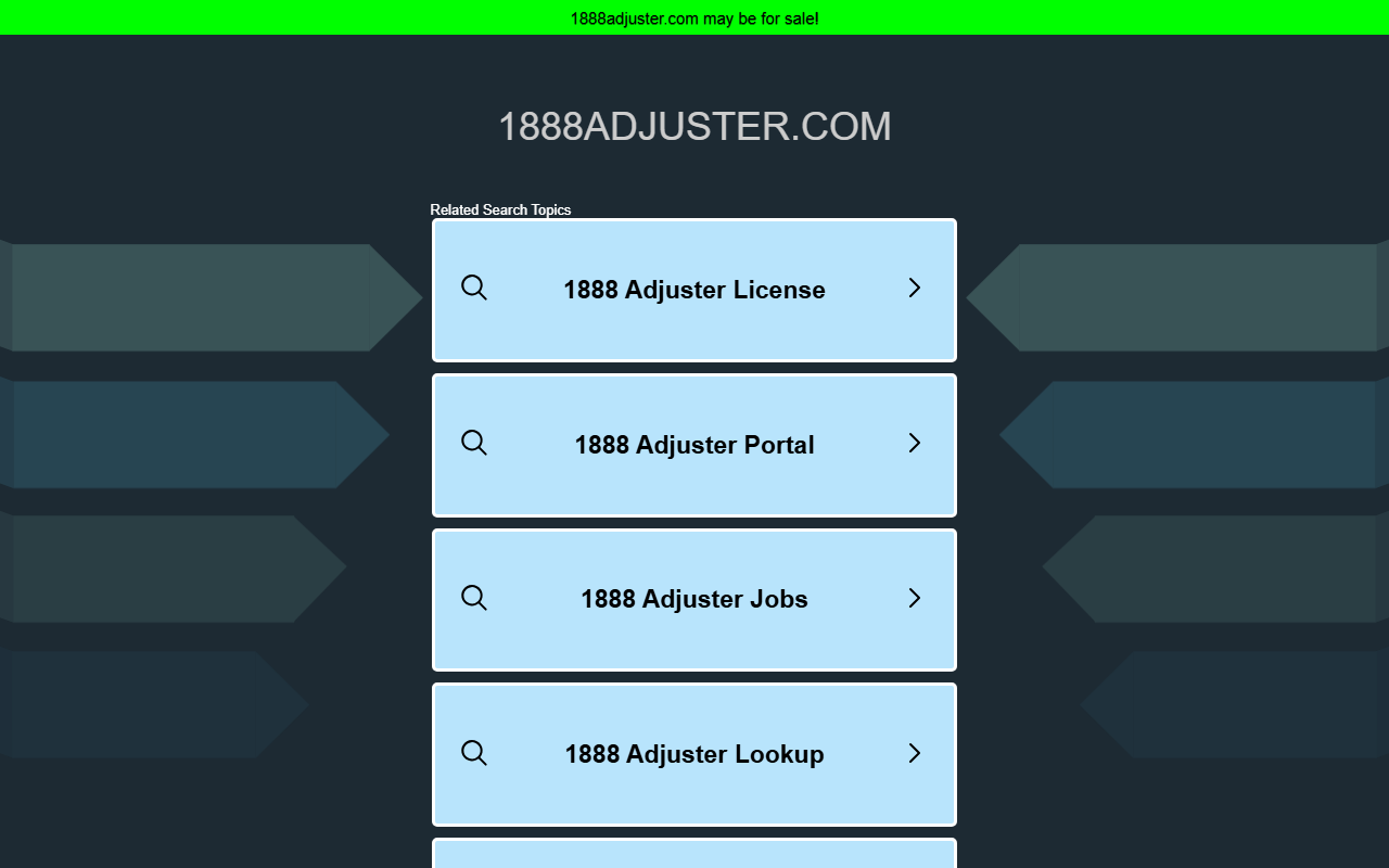 1888adjuster.com screenshot