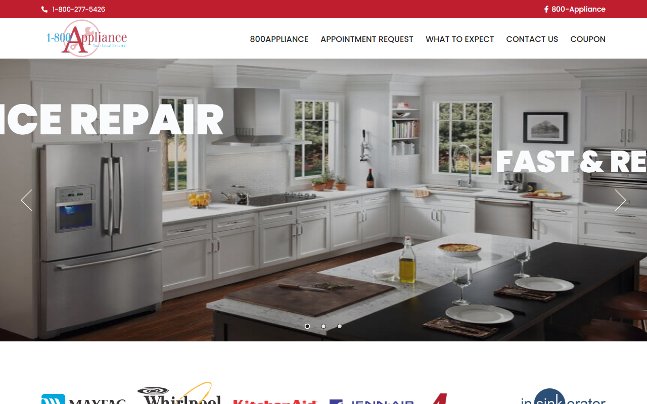 1888appliance.com screenshot