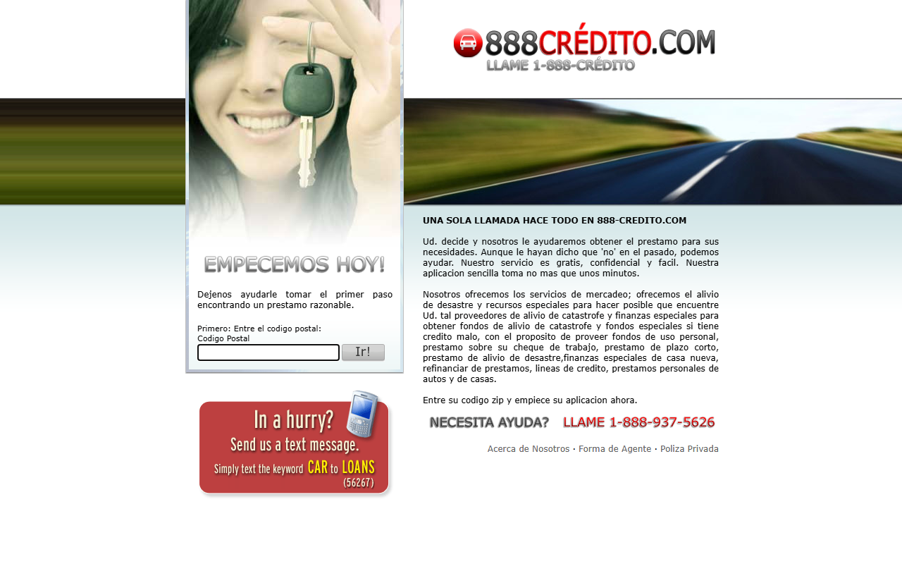 1888credito.com screenshot