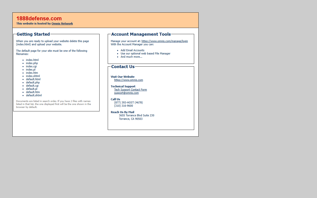1888defense.com screenshot