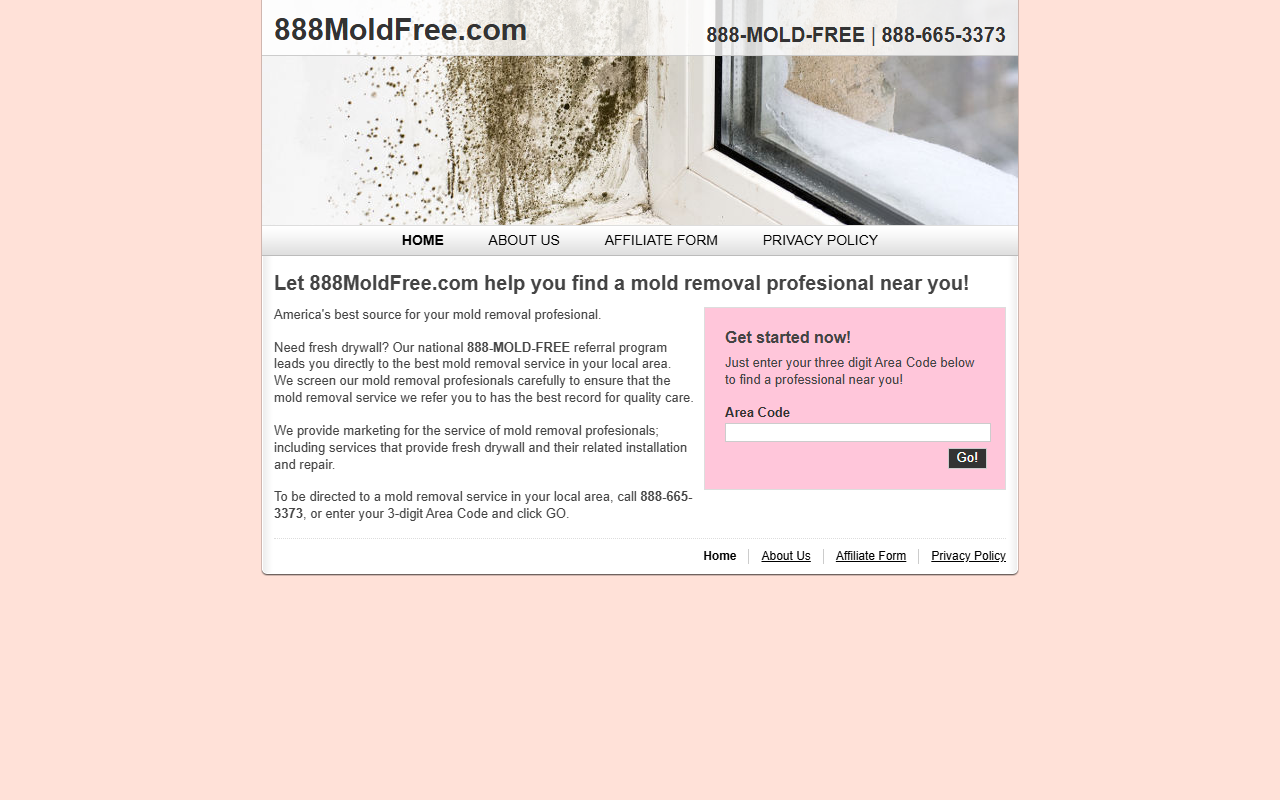 1888moldfree.com screenshot