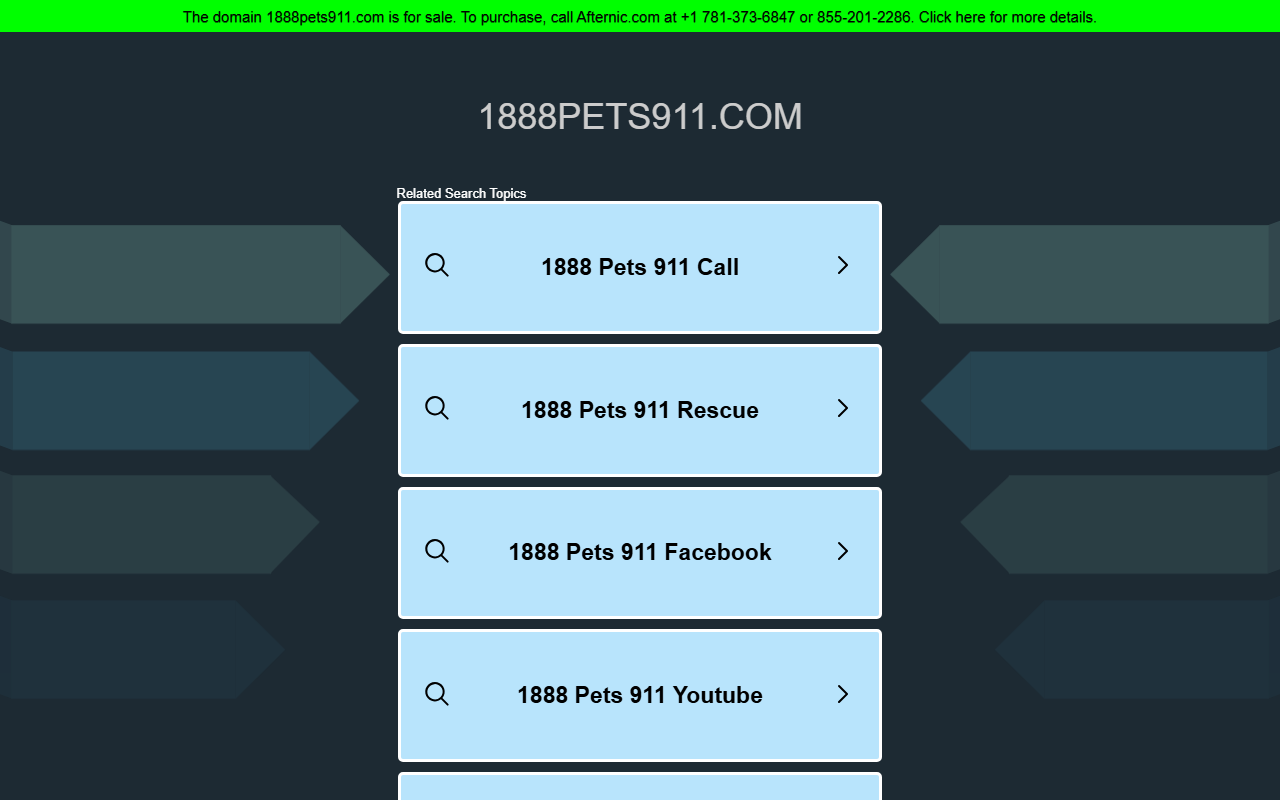 1888pets911.com screenshot