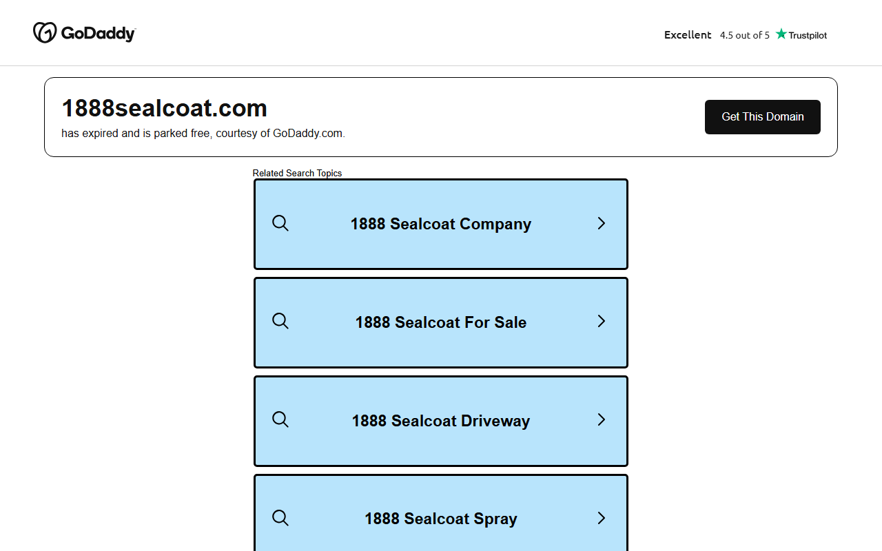1888sealcoat.com screenshot