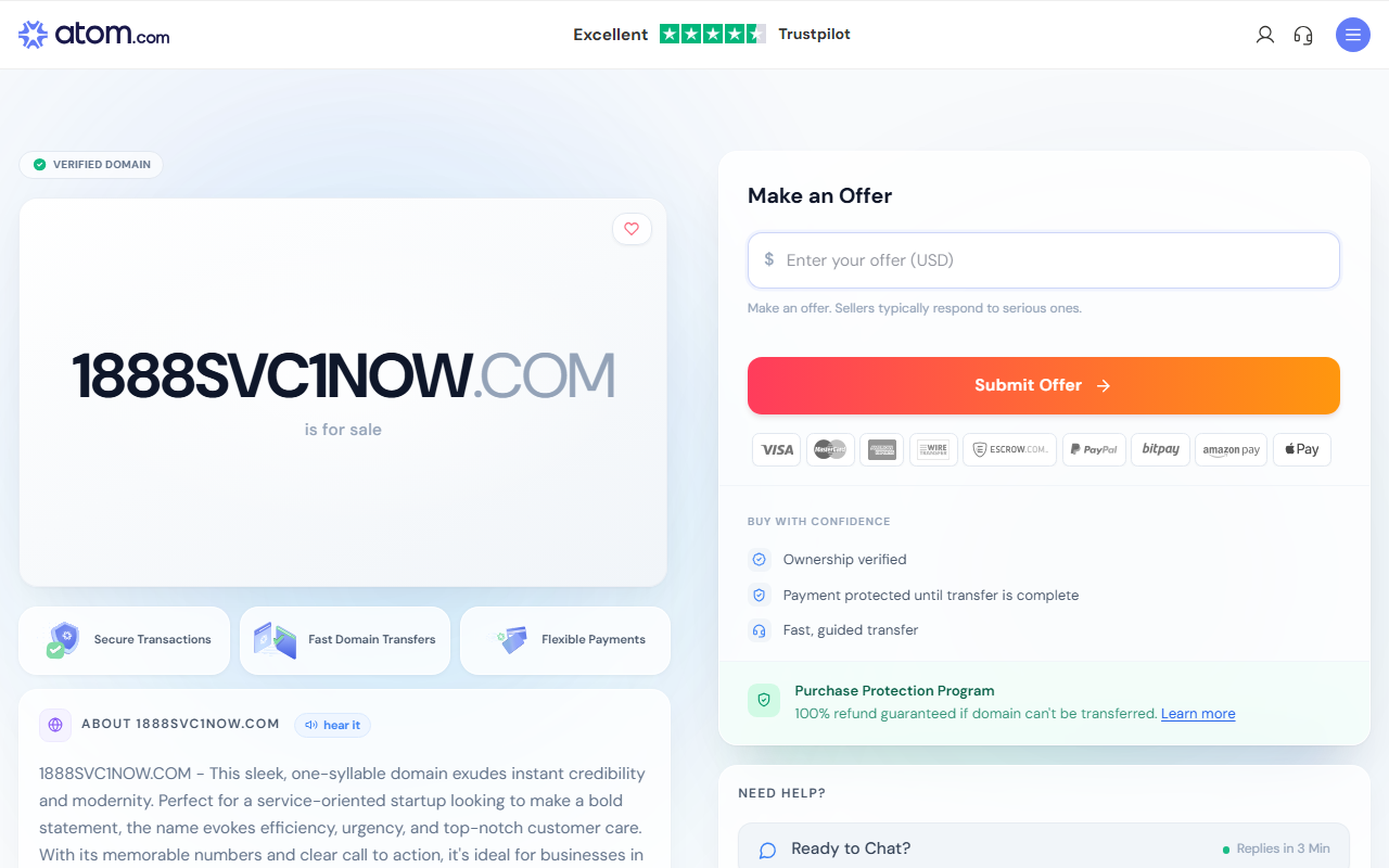 1888svc1now.com screenshot