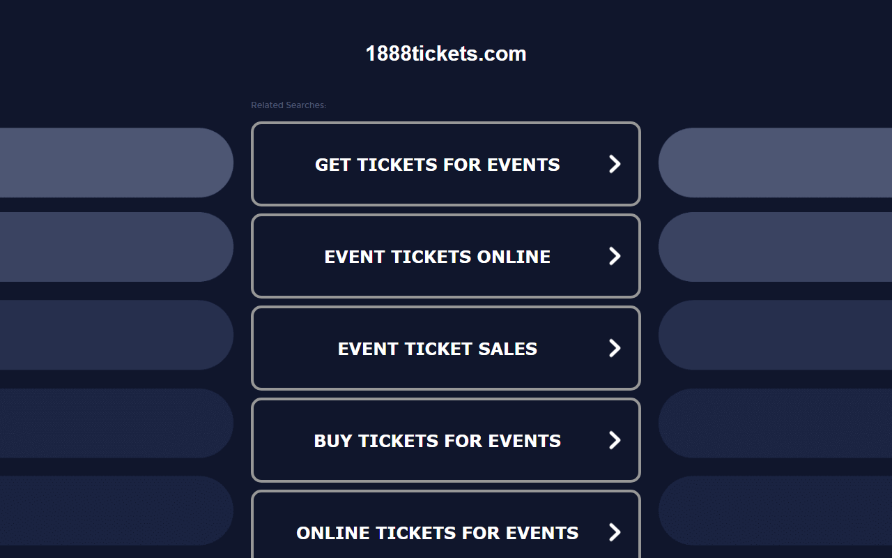 1888tickets.com screenshot