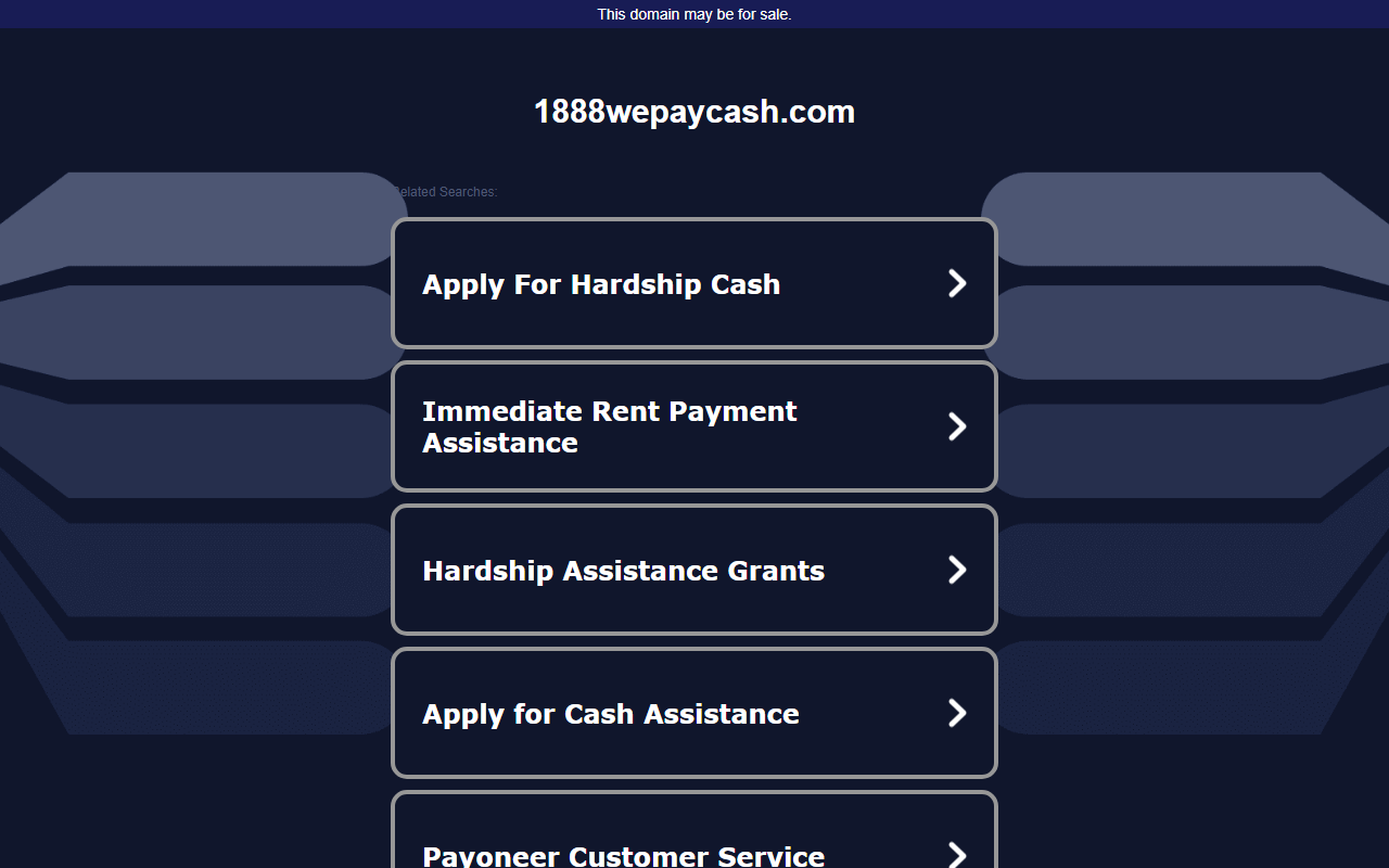1888wepaycash.com screenshot