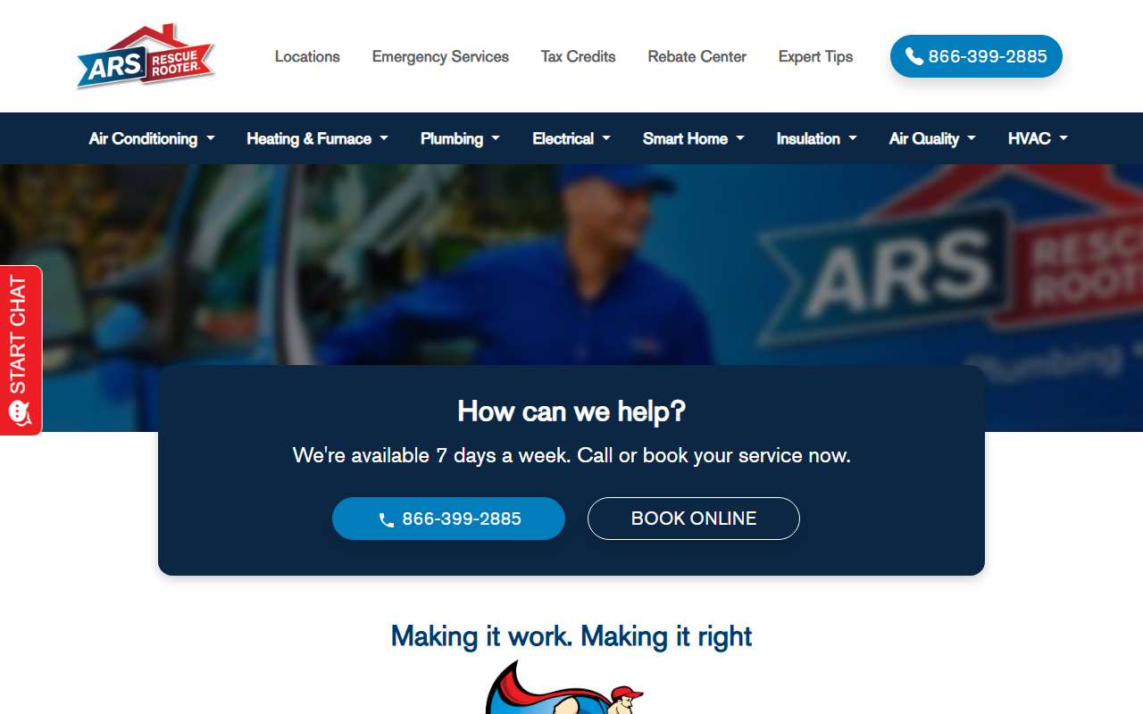 800-479-hvac.com screenshot