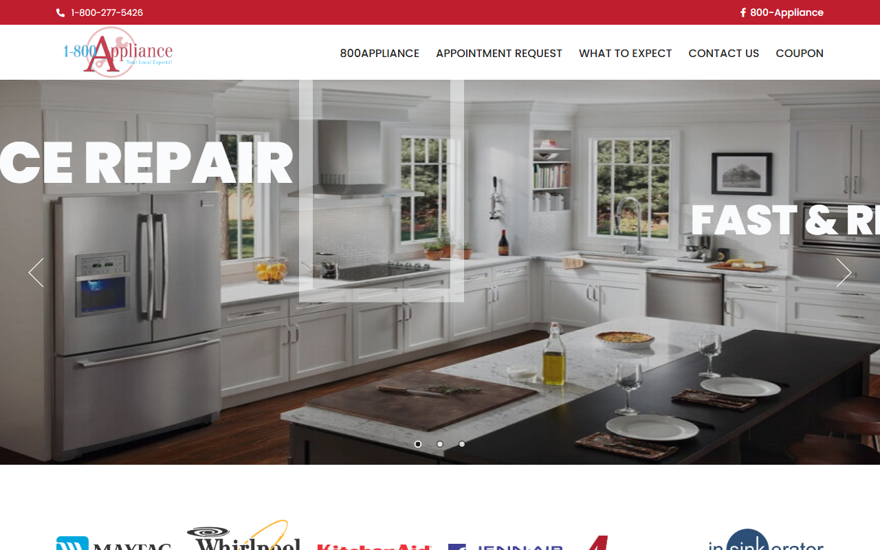 800-a1-repair.com screenshot