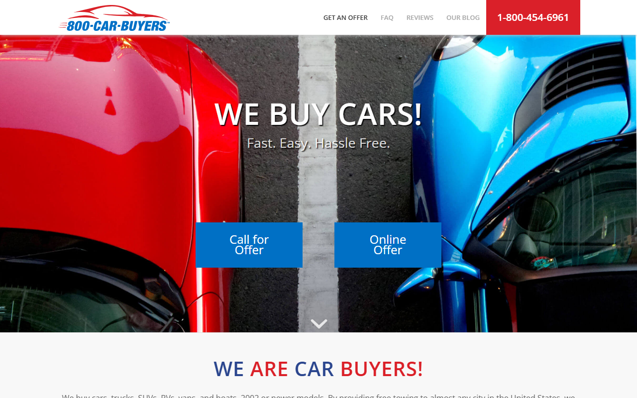 800-car-buyers.com screenshot