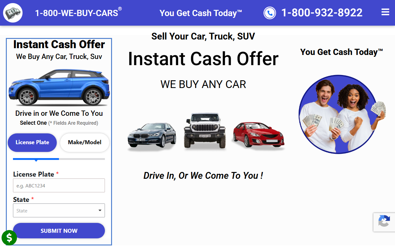 800-carcash.com screenshot