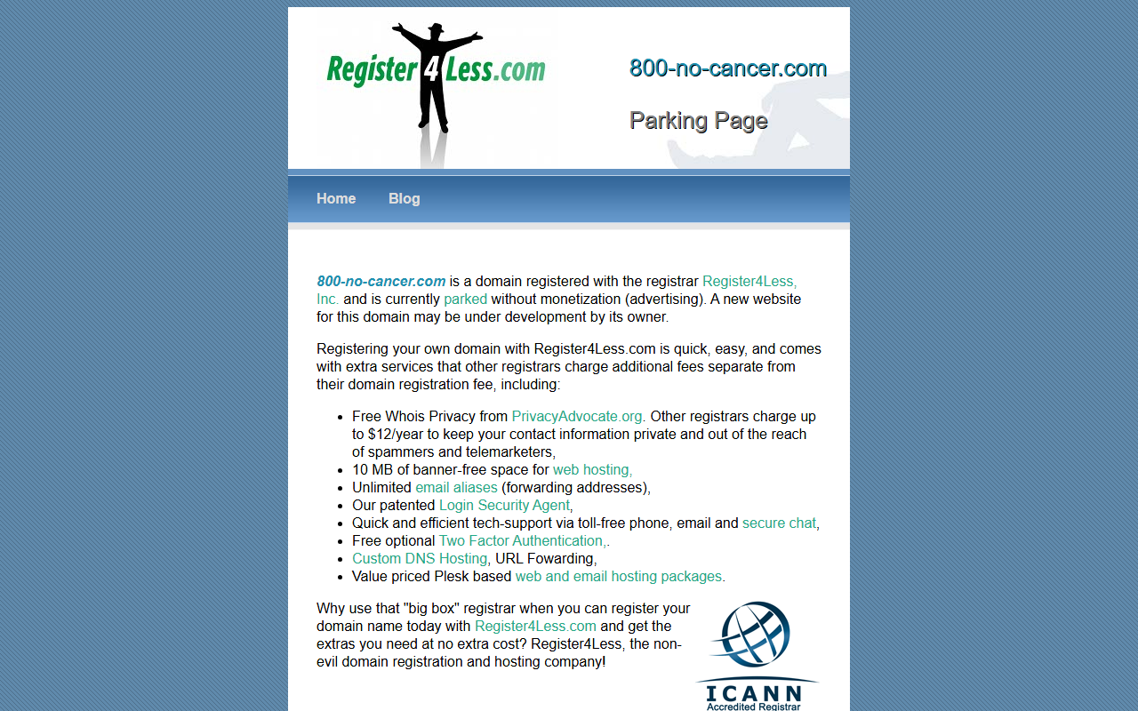 800-no-cancer.com screenshot