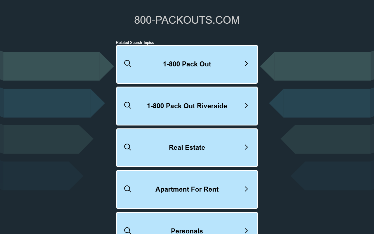 800-packouts.com screenshot