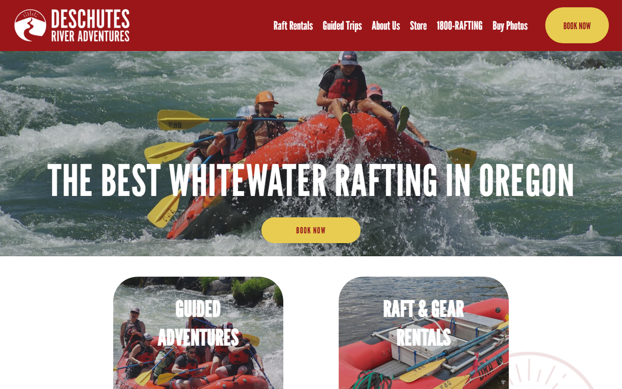 800-rafting.com screenshot