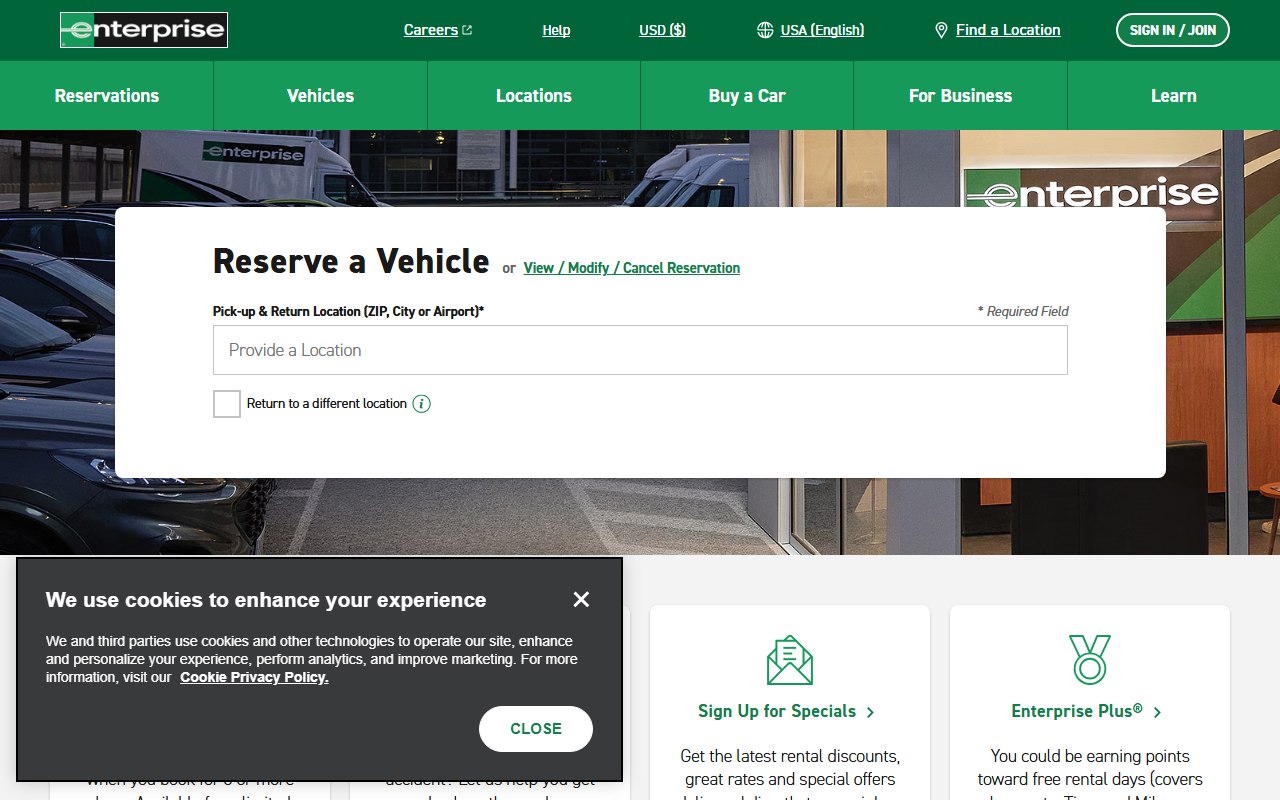 800-rentacar.com screenshot