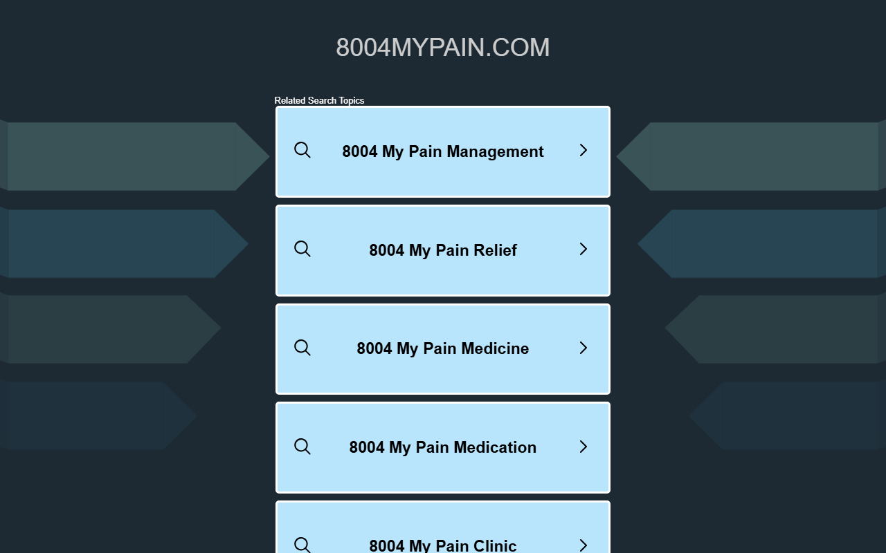 8004mypain.com screenshot