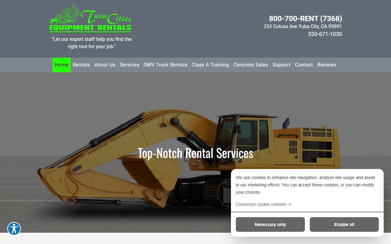 800700rent.com screenshot
