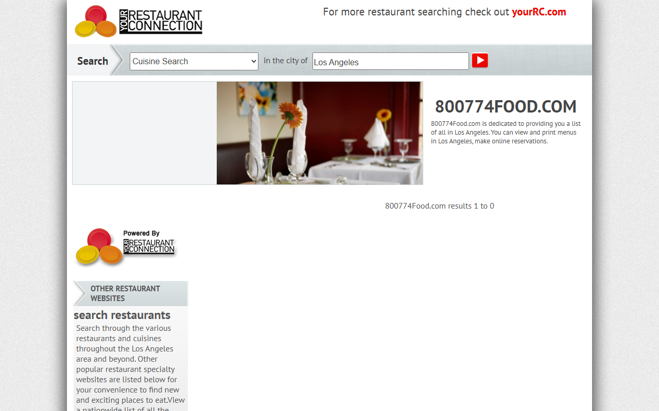 800774food.com screenshot