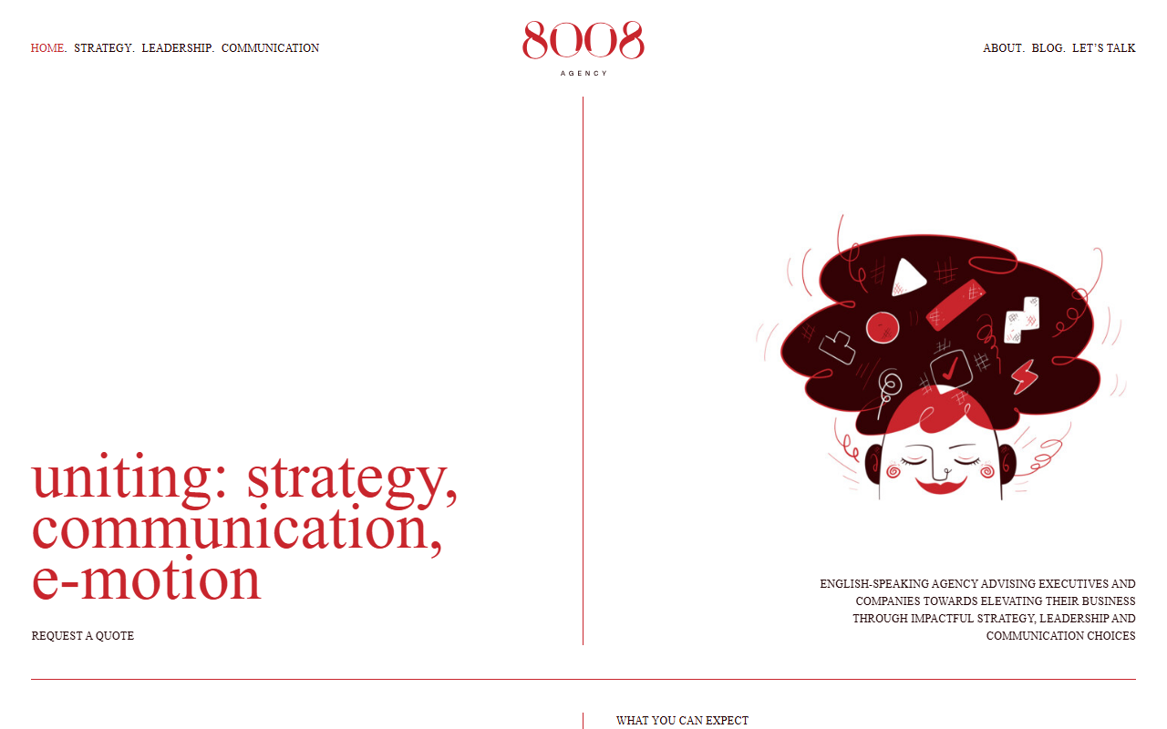 8008agency.com screenshot