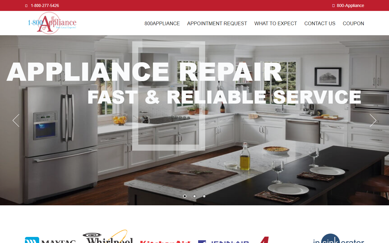 800a1repair.com screenshot