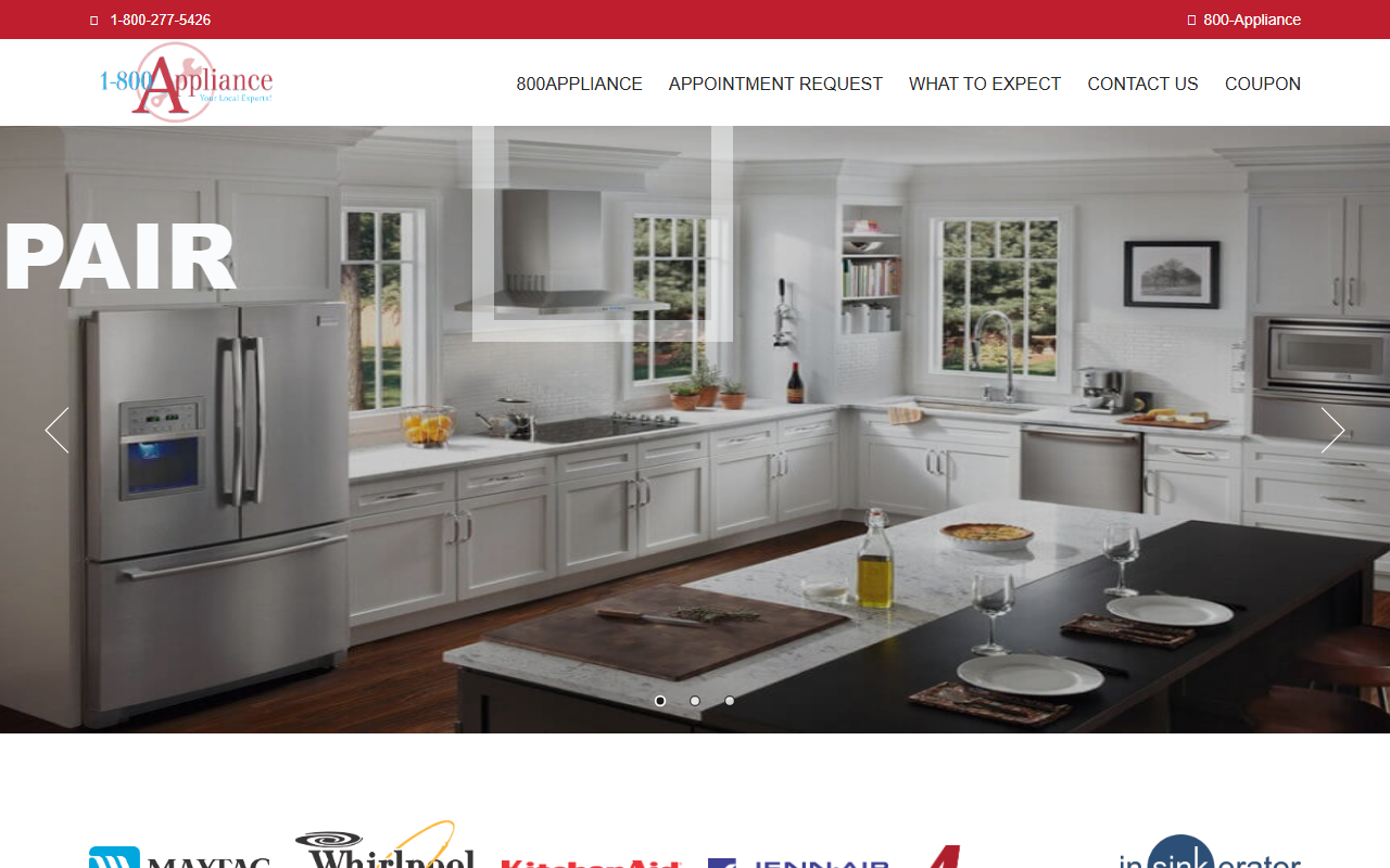 800apliance.com screenshot