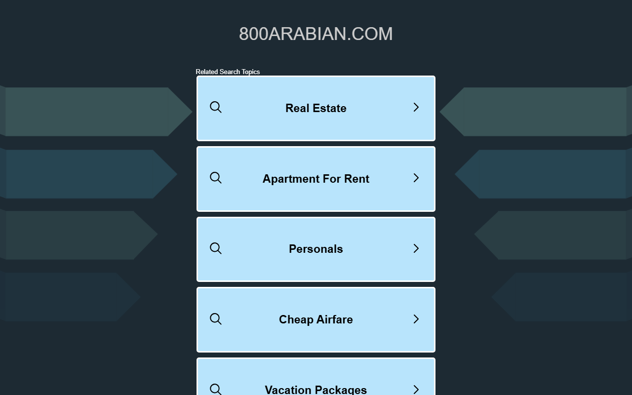 800arabian.com screenshot