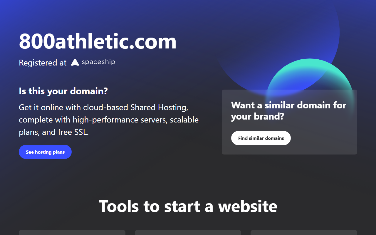 800athletic.com screenshot