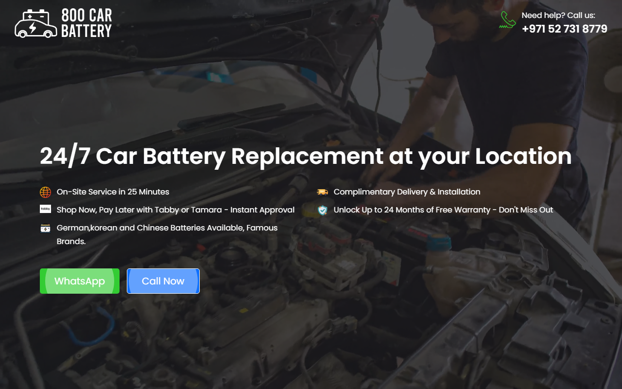 800battery.com screenshot