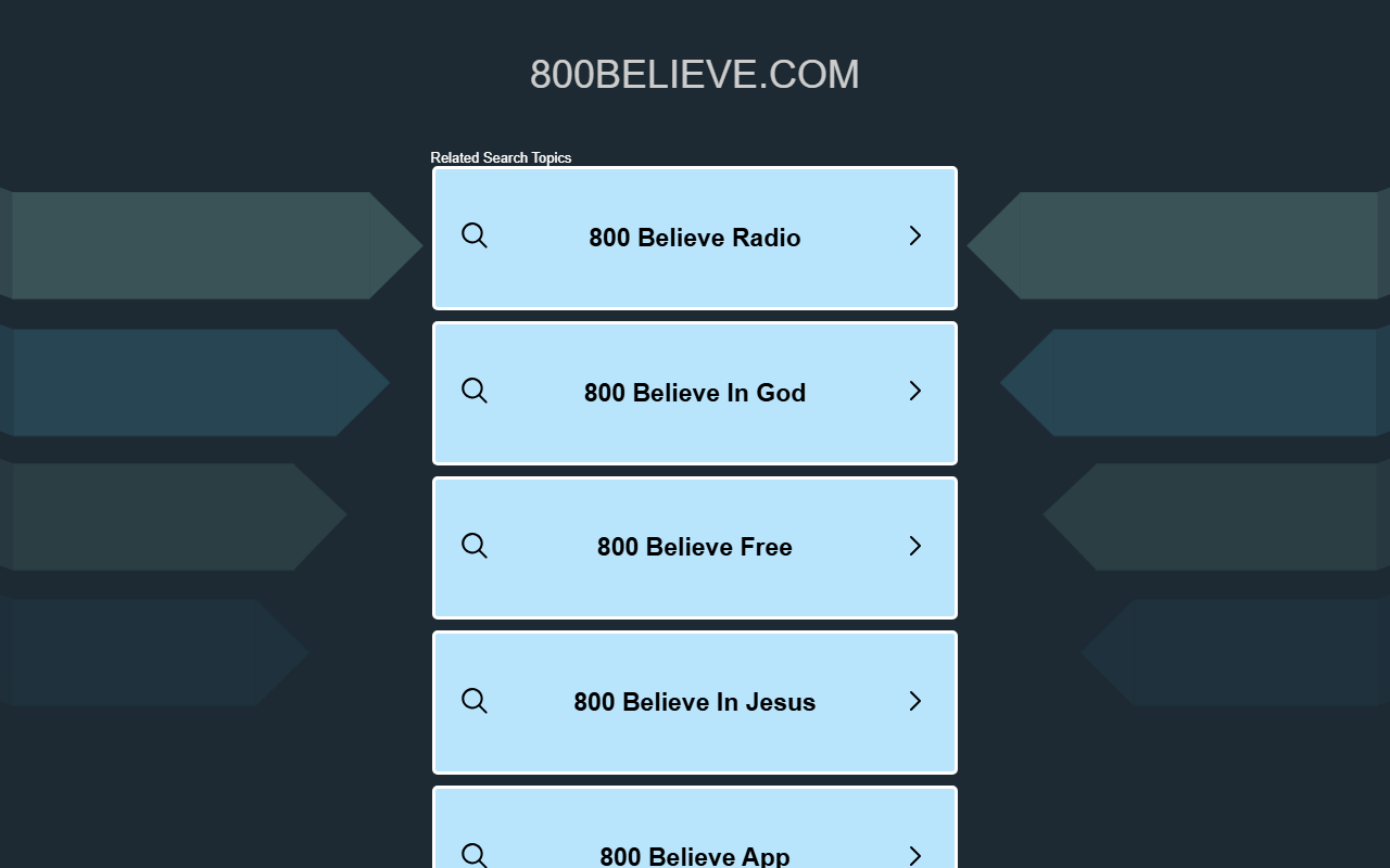 800believe.com screenshot