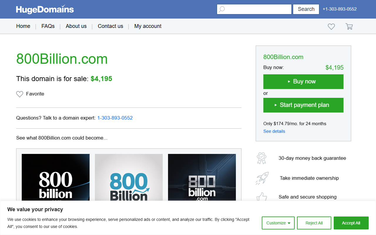 800billion.com screenshot