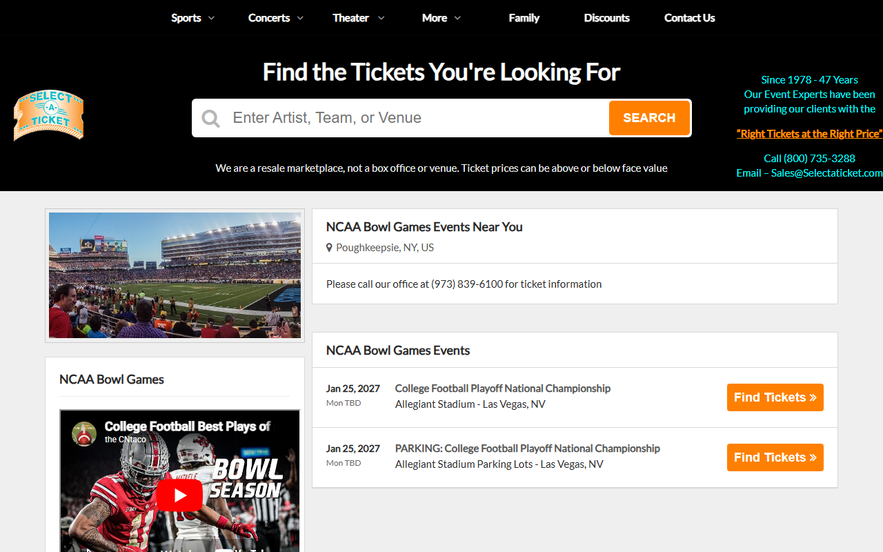 800bowltix.com screenshot