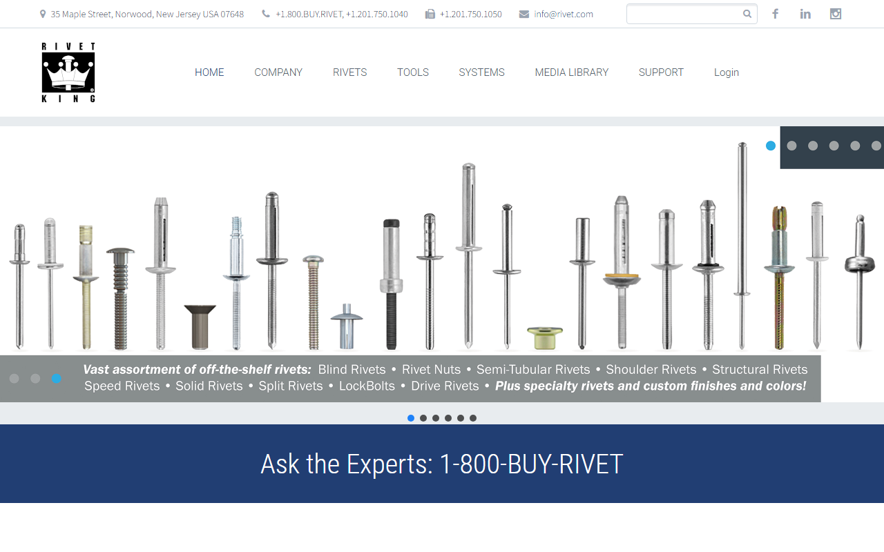 800buyrivet.com screenshot