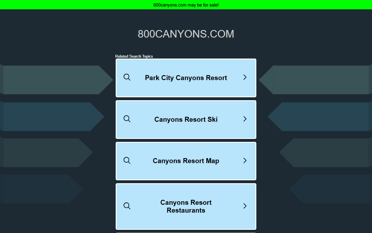 800canyons.com screenshot