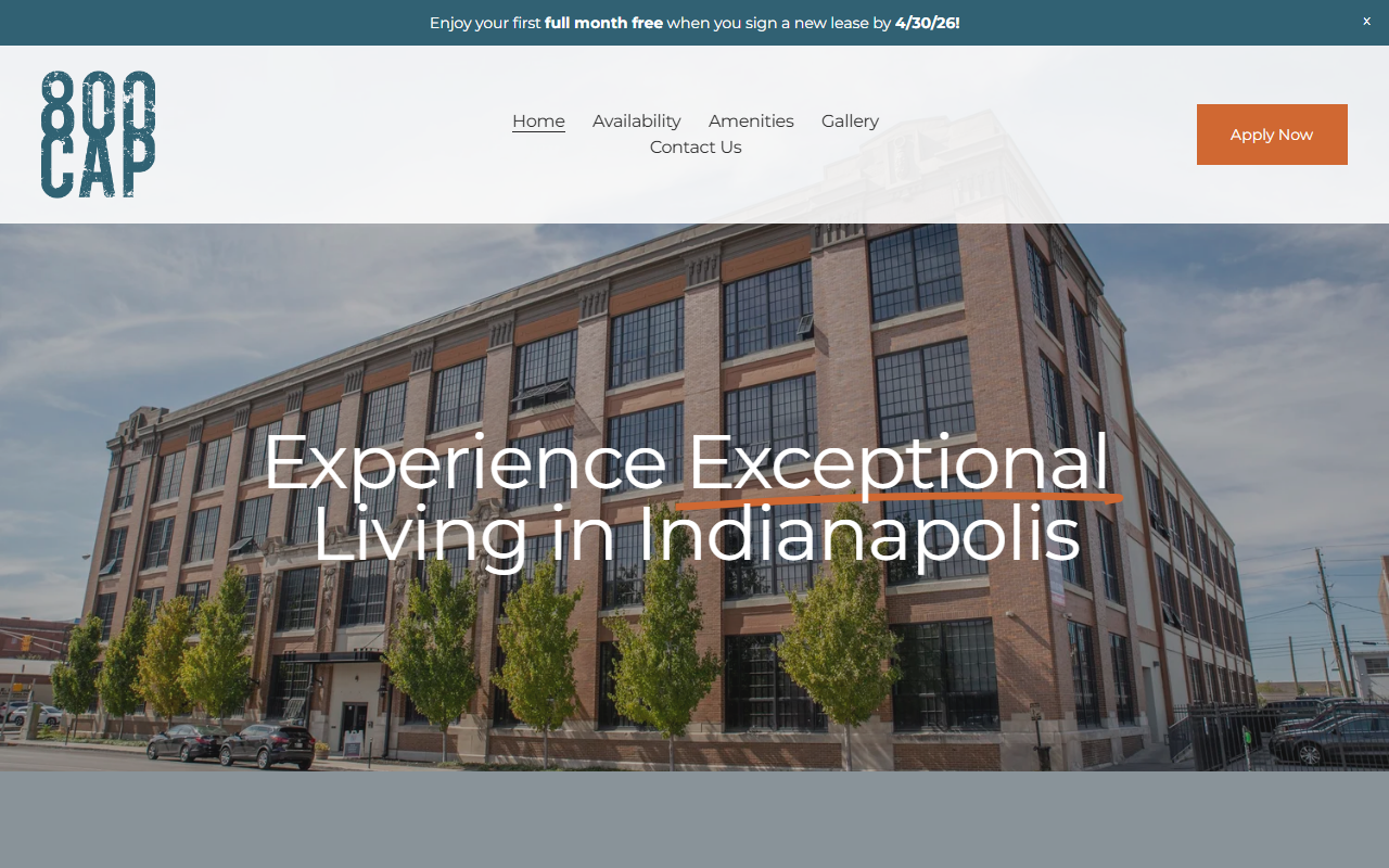 800capapts.com screenshot